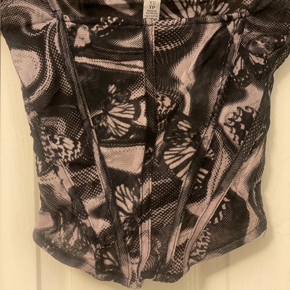 Urban Outfitters mesh corset top - Picture 2 of 3